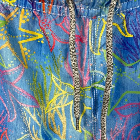 Michaels Neon Starfish Men’s Swim Trunks XL - Picture 3 of 6